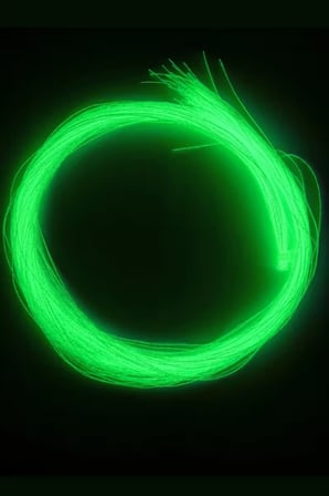 ea genset Beyaz Fosforlu Karanlıkta Parlayan, Glow / Luminous in The Dark, Ultraviyole (UV) Neon Işıkta Parlayan Poşet Çapari Simi Jig Yapım Malzemesi