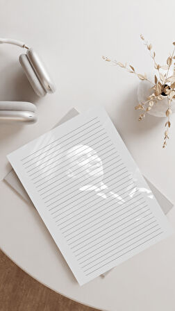  20 Adet 20x28 cm Boyutunda Mustafa Kemal Atatürk Mektup Kağıdı/Not Kağıdı (Model 1)