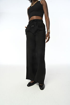 KADIN RAHAT KALIP BOL PAÇA KUMAŞ PANTOLON