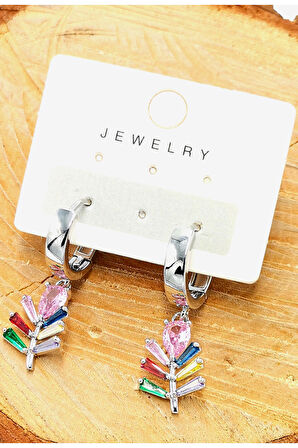 Çelik  Lüks Tasarım Küpe