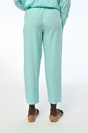 KADIN RAHAT KALIP BELİ LASTİKLİ PANTOLON