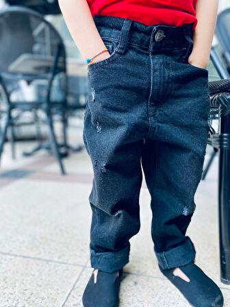 Çocuk Unisex Mom Jean