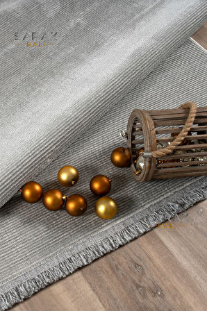 Parma Düz Mavi Model Dokuma Halı Kilim Yolluk Salon Halısı Modern Dokuma