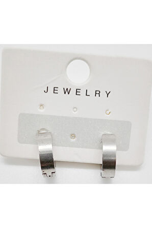 Çelik Figürlü Unisex Küpe