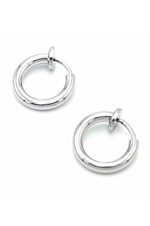 Çelik Figürlü Unisex Küpe