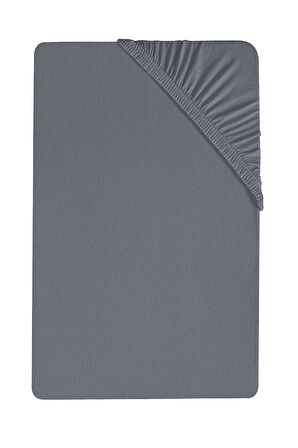 200 x 200 Cm Battal Boy Düz Pamuklu Çift Kişilik Lastikli Fitted Penye Çarşaf