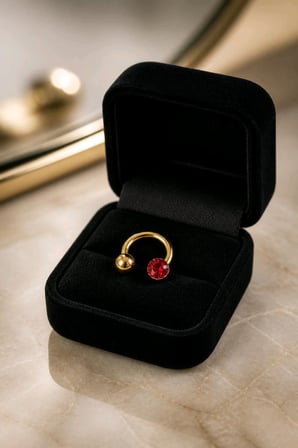 Monalisa Home Çelik Figürlü Unisex Tragus Pırsıng
