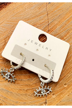 Çelik Figürlü Unisex Küpe