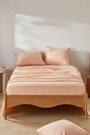 4 Adet Battal Boy Düz Pamuklu Çift Kişilik 200 x 200 cm Lastikli Penye Çarşaf