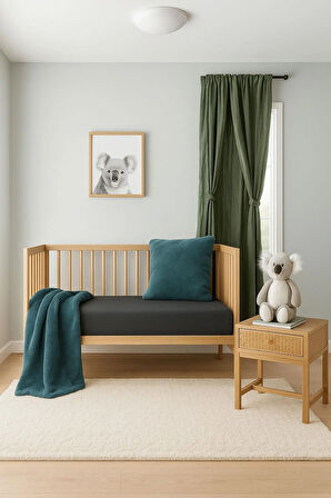 2 Adet Pamuklu ve Lastikli 60 x 120 x 15 cm Penye Bebek Çarşaf