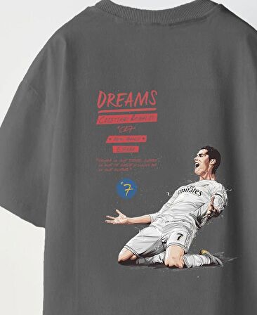 Bring Your Game Yazılı Futbol Tasarım Baskılı Füme Çocuk T-shirt