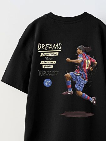 Always On Yazılı Futbol Tasarım Baskılı Siyah Çocuk T-shirt