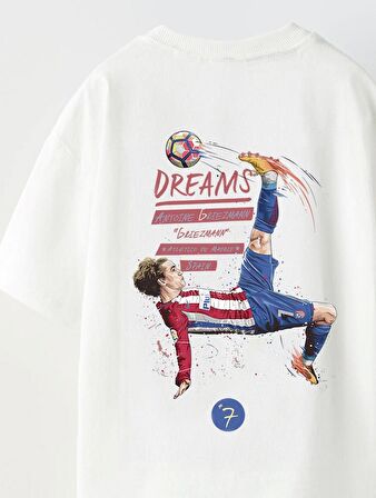 Earned Not Gıven Yazılı Futbol Tasarım Baskılı Beyaz Çocuk T-shirt