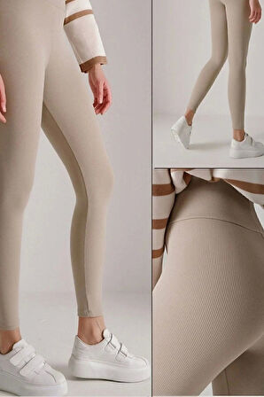 Kadın  Yüksek Bel Toparlayıcı  Ve Sıkılaştırıcı Tayt Yüksek Kalite Spor Ve Günlük Kullanım