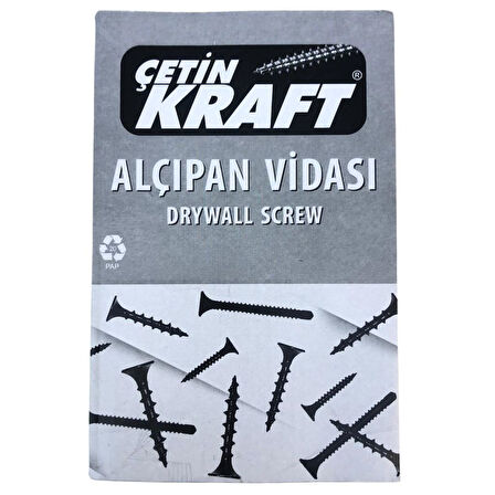 Çetin Kraft Alçıpan Sık Diş Sivri Uç 3.5x45 500 Lü