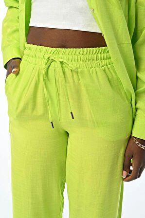 KADIN RAHAT KALIP BELİ LASTİKLİ PANTOLON