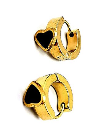 Gold Renk Figürlü Çelik  Küpe