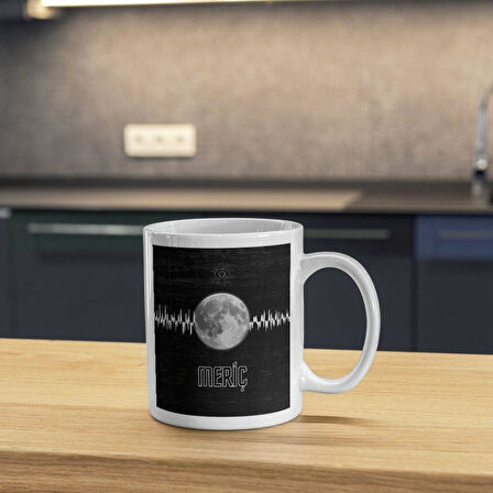 Kişiye Özel Dolunay Tasarımlı Kupa Bardak