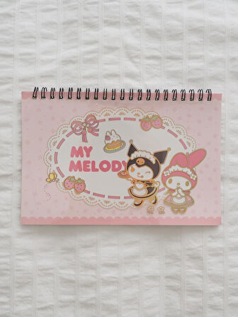 Sanrio Kuromi Melody 10 Sayfa Sticker Defteri 1 ADET