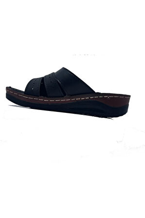 POLERO Siyah Rahat Şık Dışarı Içeri Kadın Terliği