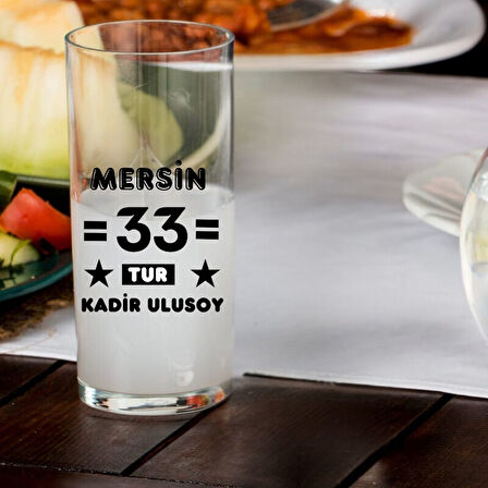 Kişiye Özel Memleket Tasarımlı Rakı Bardağı 1 Adet