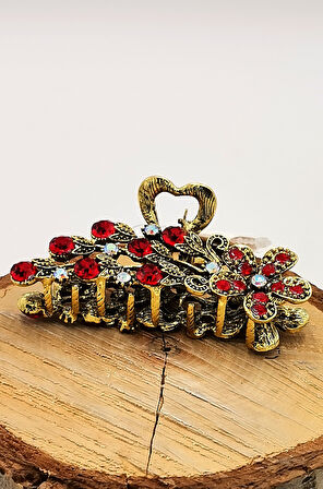 Döküm Metal Renkli Taşlı Lüks Toka