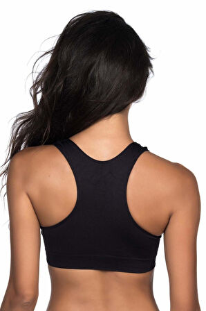SİYAH MI Emay 4011 Sporcu Toparlayıcı Büstiyer