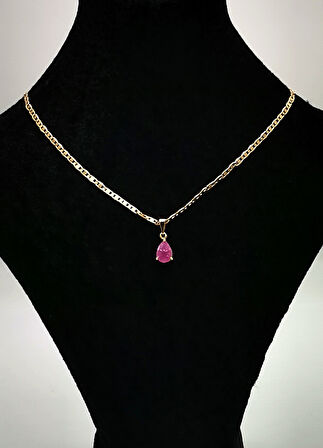 Altın Sarısı Zincir Figürlü Lüks Kararmaz Kolye