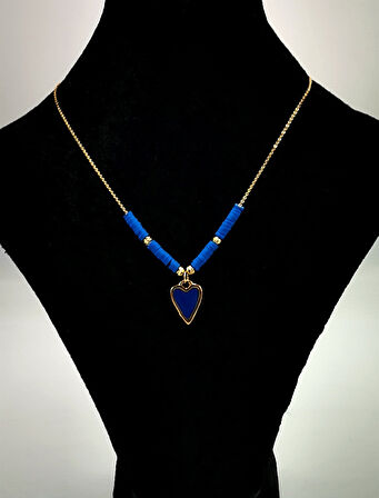 Altın Sarısı Zincir Figürlü Lüks Kararmaz Kolye