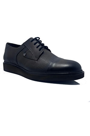 Ayaktarz Tahir Türk 921 Kahve Yakma Bağcıklı Hakiki Deri Erkek Klasik Ayakkabı