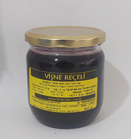 Vişne Reçeli 460 Gr Pancar şekerinden 