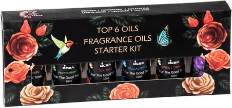 Mukko Home Aroma Therapy 6'Li Set Doğal Buhurdanlik Yaği &amp; Nemlendirici Yaği &amp; Difüzör Yaği, FAN24