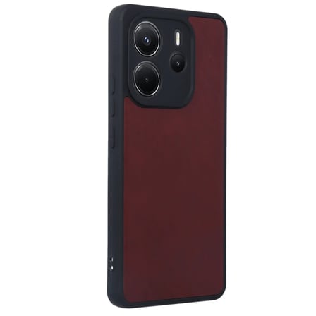 Xiaomi Redmi Note 14 4G Kılıf Aras Deri Kapak - Bordo