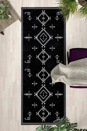 Kleopatra Byz Syh Modern Dijital Baskı Yıkanabilir Kaymaz Yolluk Halı