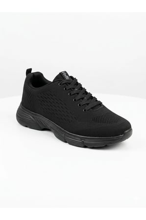 VOLİS M-232 Siyah Memory Foam Taban Büyük Numara Erkek Sneaker Ayakkabı (45-48)