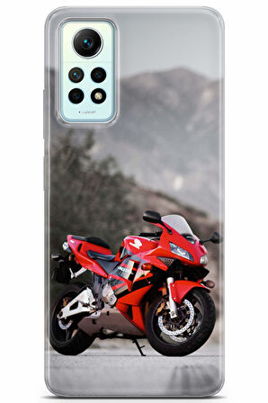 Xiaomi Redmi Note 12 Pro 4G uyumlu Otomoto 40 Fit Baskılı Kırmızı Honda CBR600