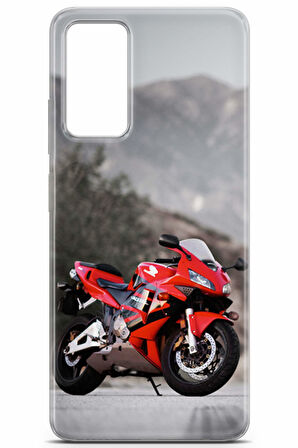 Xiaomi Redmi Note 12 Pro 4G uyumlu Otomoto 40 Fit Baskılı Kırmızı Honda CBR600