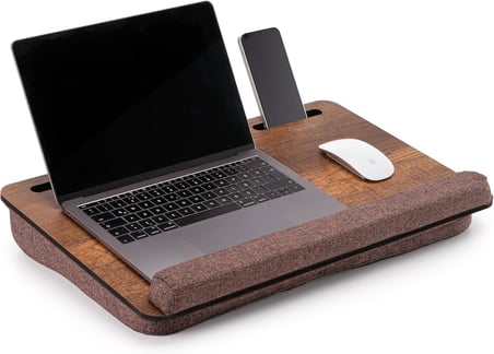 LS023 Minderli Laptop Sehpası (Ceviz)