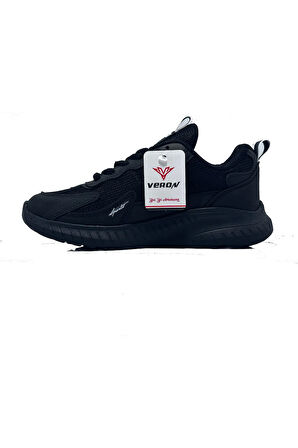 Ayaktarz Veron 015 Siyah Günlük Bağcıklı Çocuk Spor Ayakkabı