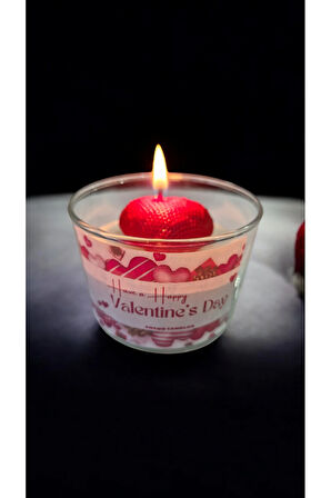 Sevgililer Gününe Özel Lavanta Kokulu %100 Doğal Soya Mum