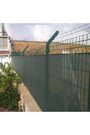 Yeşil Çit örtüsü 1x75 m Yeşil Çit Gölgelik Filesi %75 Yoğunluk Uv Koruyuculu Balkon Gölgeleme Bezi