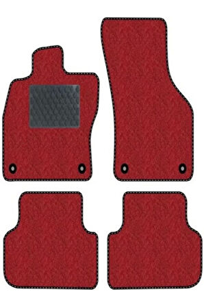 SMART FORTWO W450 1998-2007 Kırmızı Halı Siyah Kenar Petek Topuk