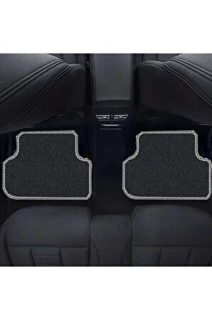 Hyundai I30 2012-2017 Manuel Vites Siyah Halı Gri Kenar Petek Topuk