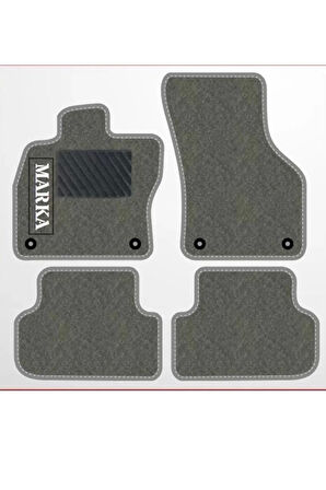 BMW 3 SERİSİ E30 1986-1993 Gri Halı Gri Kenar Petek Topuk