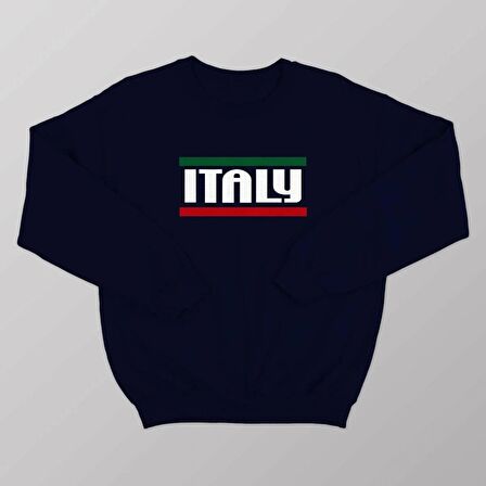 PROSPETTIVA KADIN LACİVERT  ITALY / İTALYA SYMBOL SYMBOL SWEATSHIRT