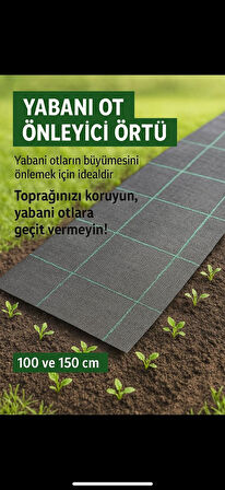 Jüt / Malç Taban Örtüsü- Sera Yer örtüsü -Peyzaj Uygulama Örtüsü Yabani Ot Engelleme Örtüsü (1*10 Metre)