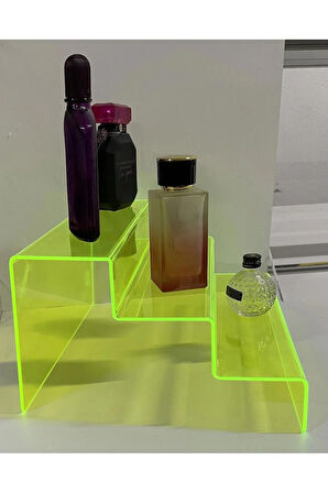 3 Katlı Merdiven Stand (Neon Yeşil)