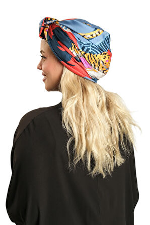 Taş Pratik Hazır Geçmeli Tesettür Bone İpek Desenli 2410_46