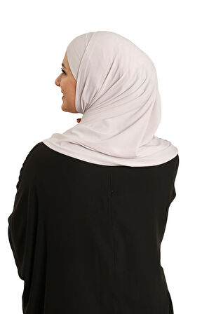 Taş Pratik Hazır Geçmeli Boru Boneli İkili Tesettür Eşarp Sandy Düz 2501_46