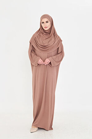 Vizon İki Parça Namaz Elbisesi Viskon Düz 2504_10